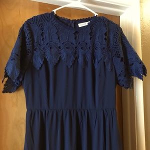 Roolee Navy Blue Dress